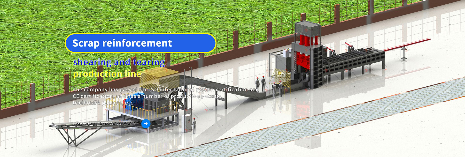 خط إنتاج قص المعادن الخردة